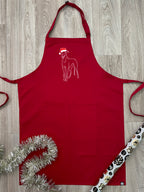 Greyhound Christmas Edition Bib Apron