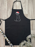 Rhodesian Ridgeback Christmas Edition Bib Apron