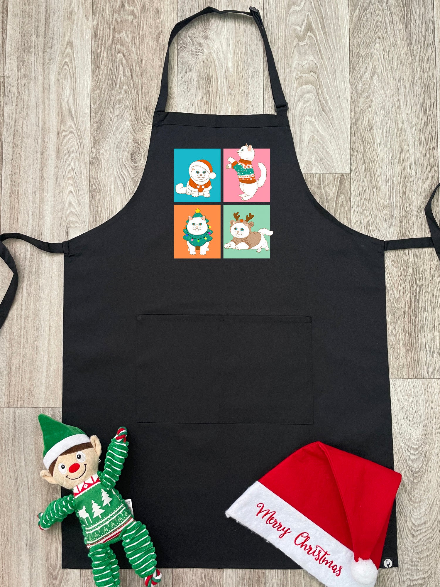 Purrmas Bib Apron