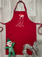 Sulphur-Crested Cockatoo Christmas Edition Bib Apron