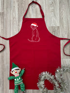 Rhodesian Ridgeback Christmas Edition Bib Apron