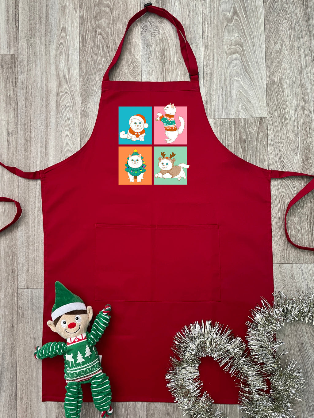 Purrmas Bib Apron