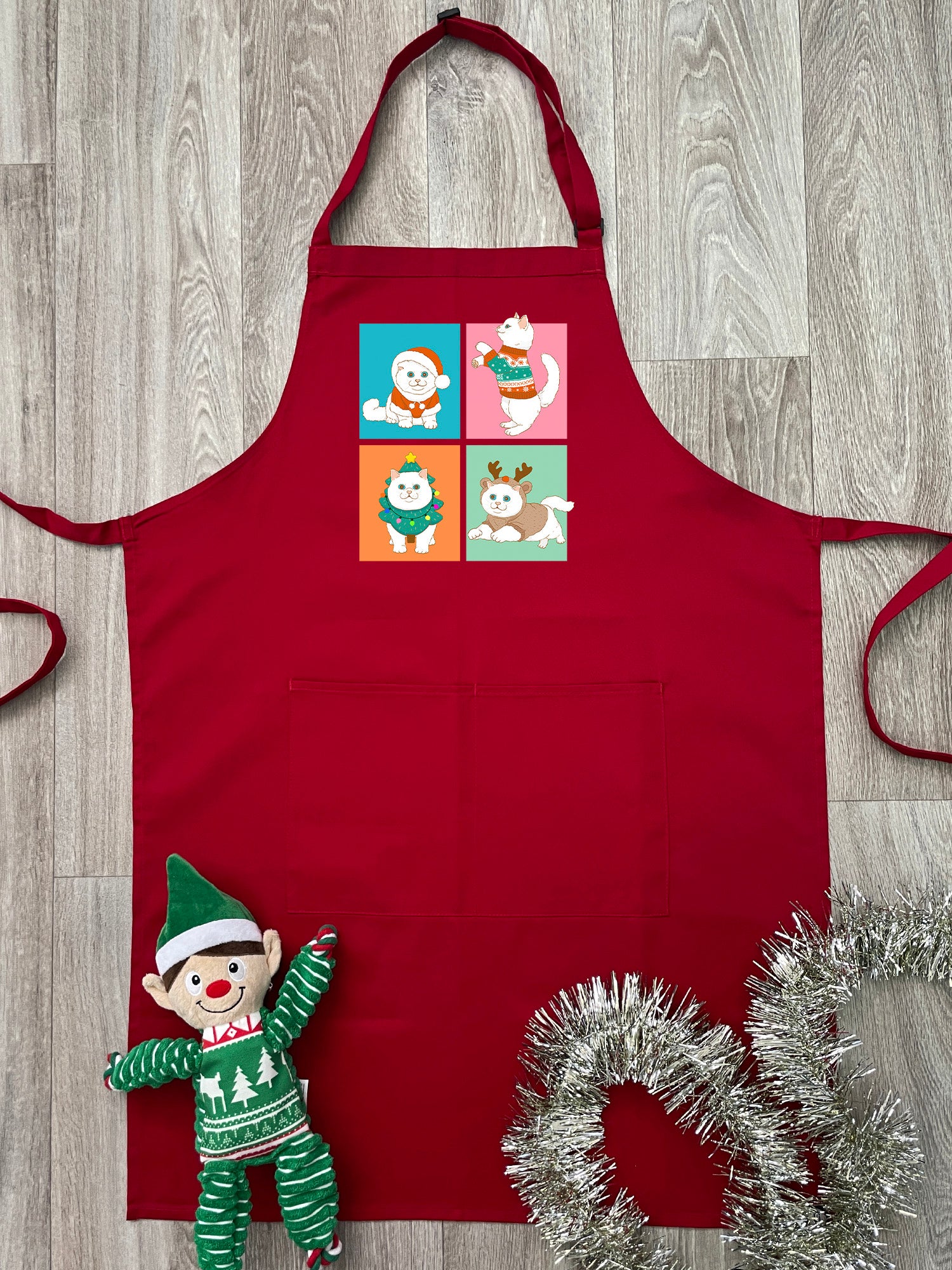 Purrmas Bib Apron