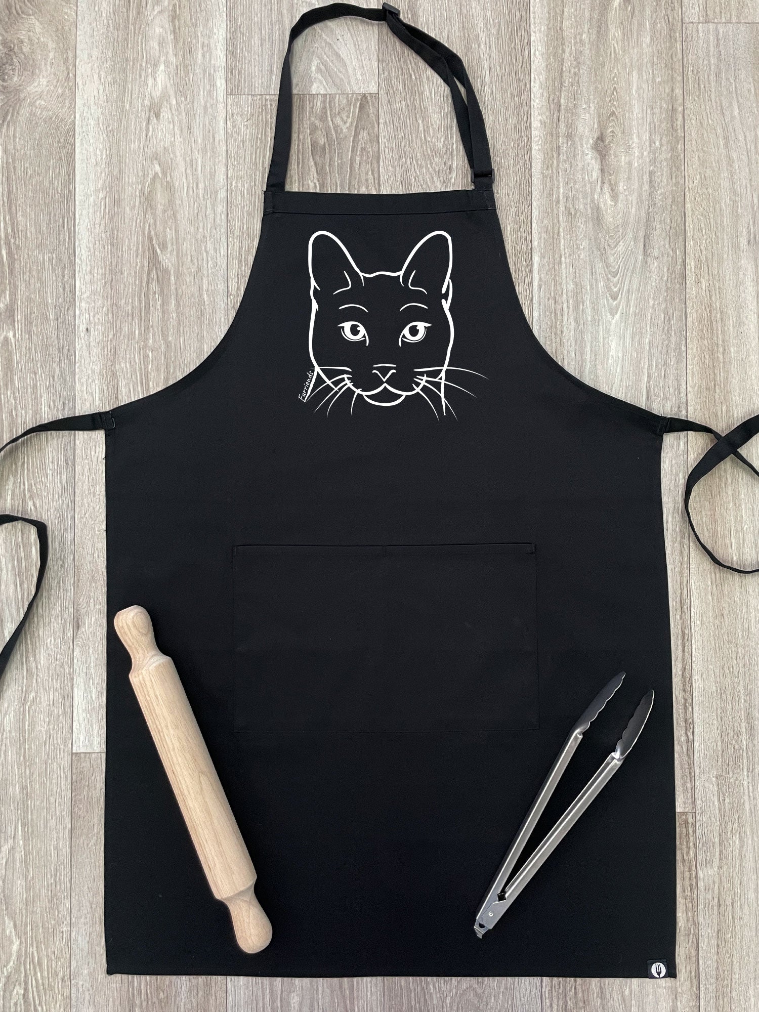 Russian Blue Bib Apron