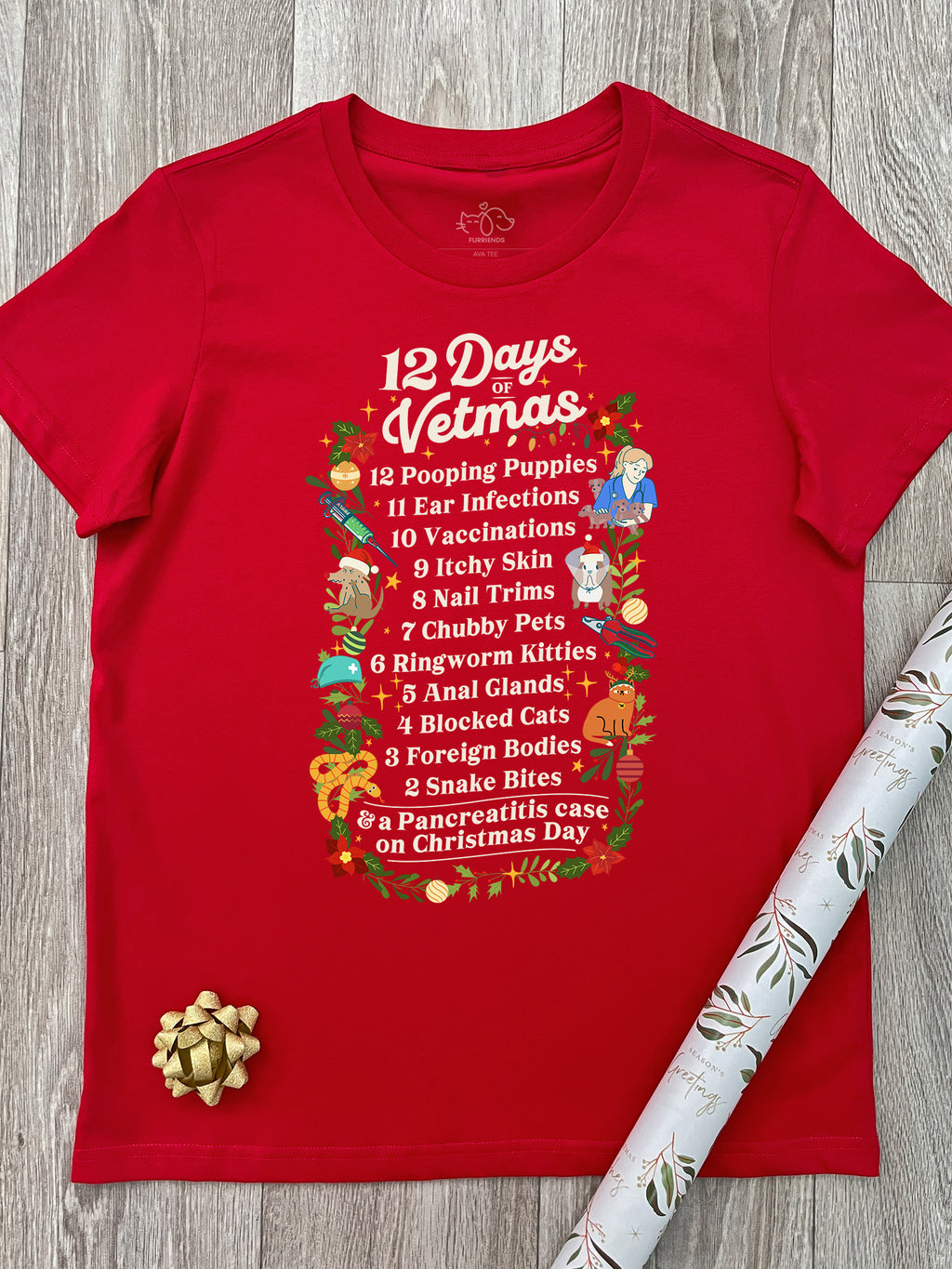 12 Days Of Vetmas Ava Women's Regular Fit Tee