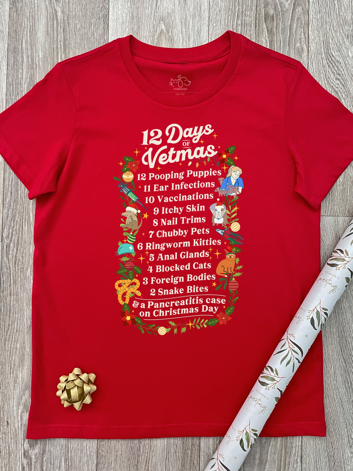 12 Days Of Vetmas Ava Women's Regular Fit Tee