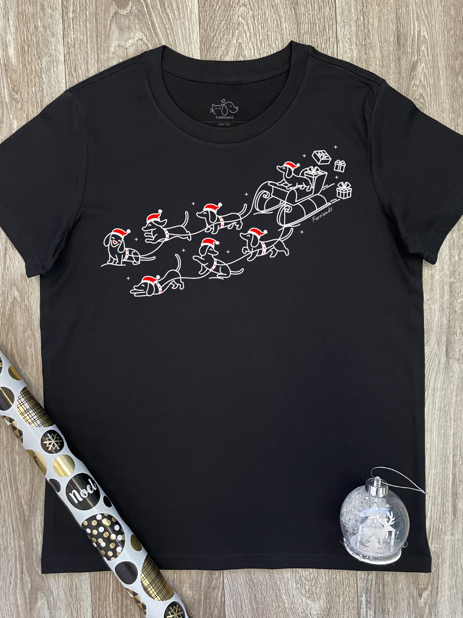 Dachshund Through The Snow Ava Women's Regular Fit Tee