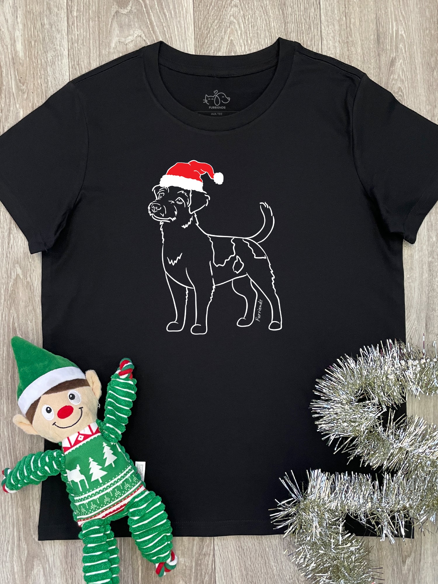 Jack Russell Terrier (Rough Coat) Christmas Edition Ava Women's Regular Fit Tee