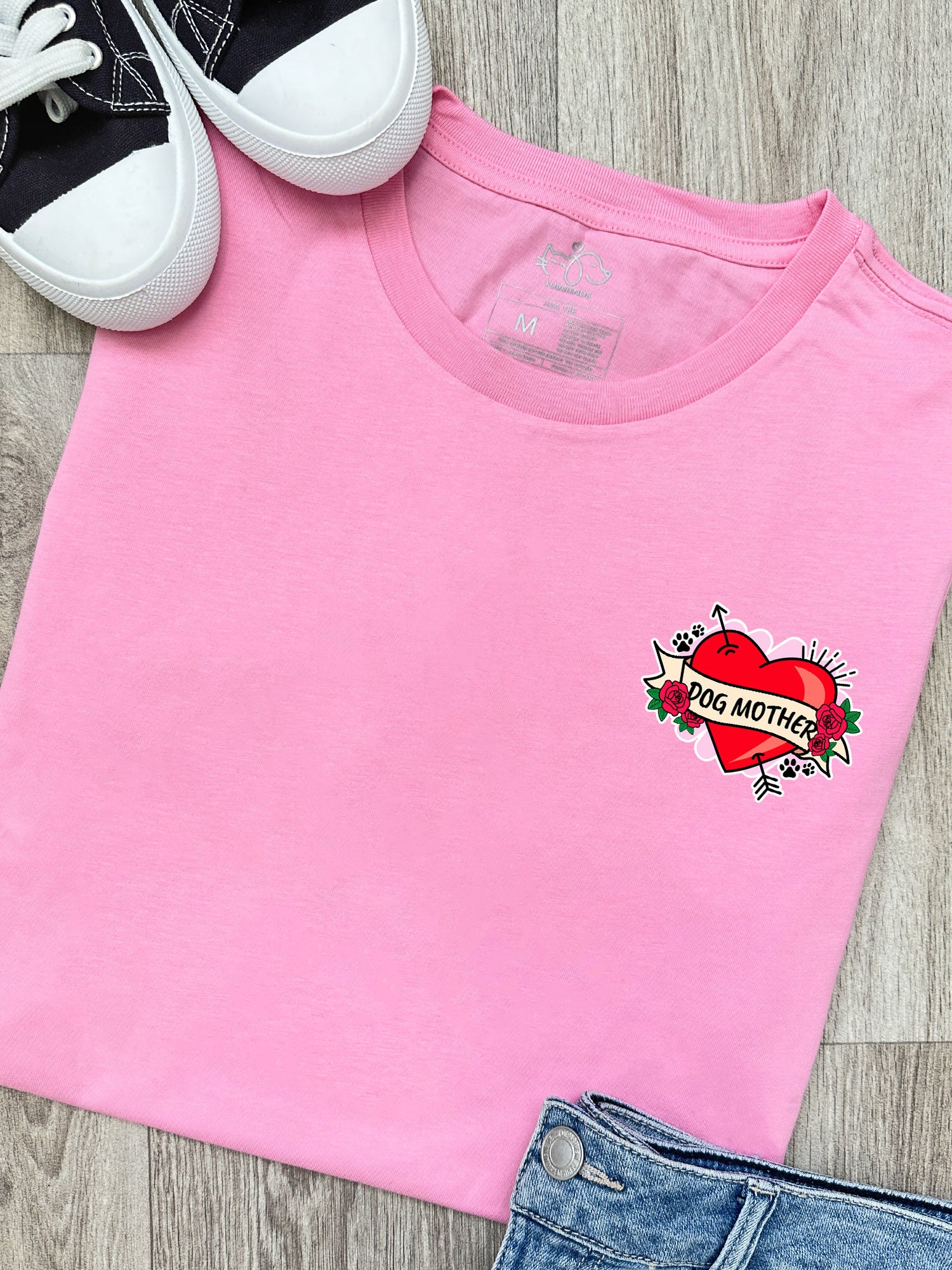 Dog Mother Heart Tattoo Ava Women's Regular Fit Tee