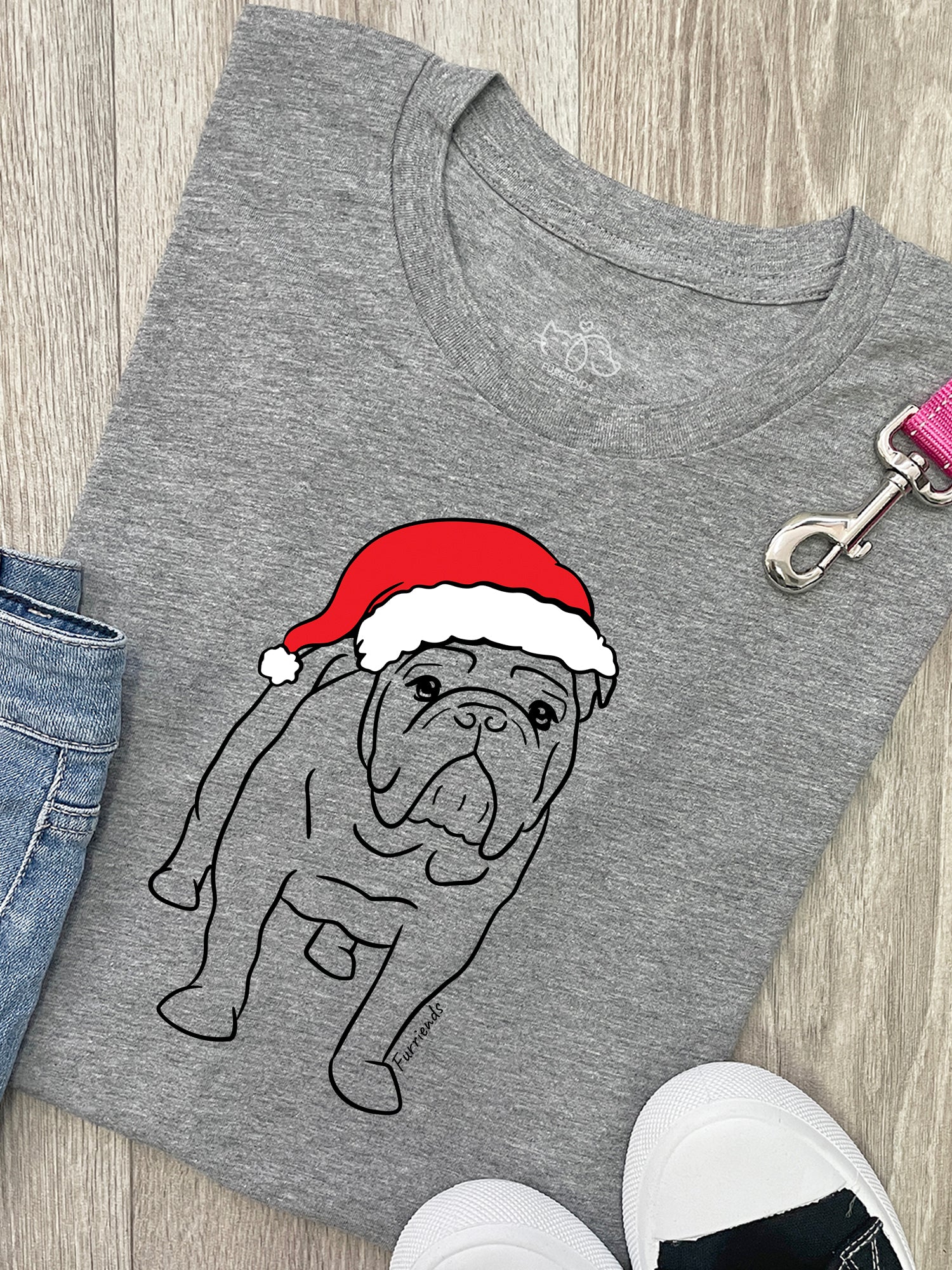 British Bulldog Christmas Edition Ava Women's Regular Fit Tee