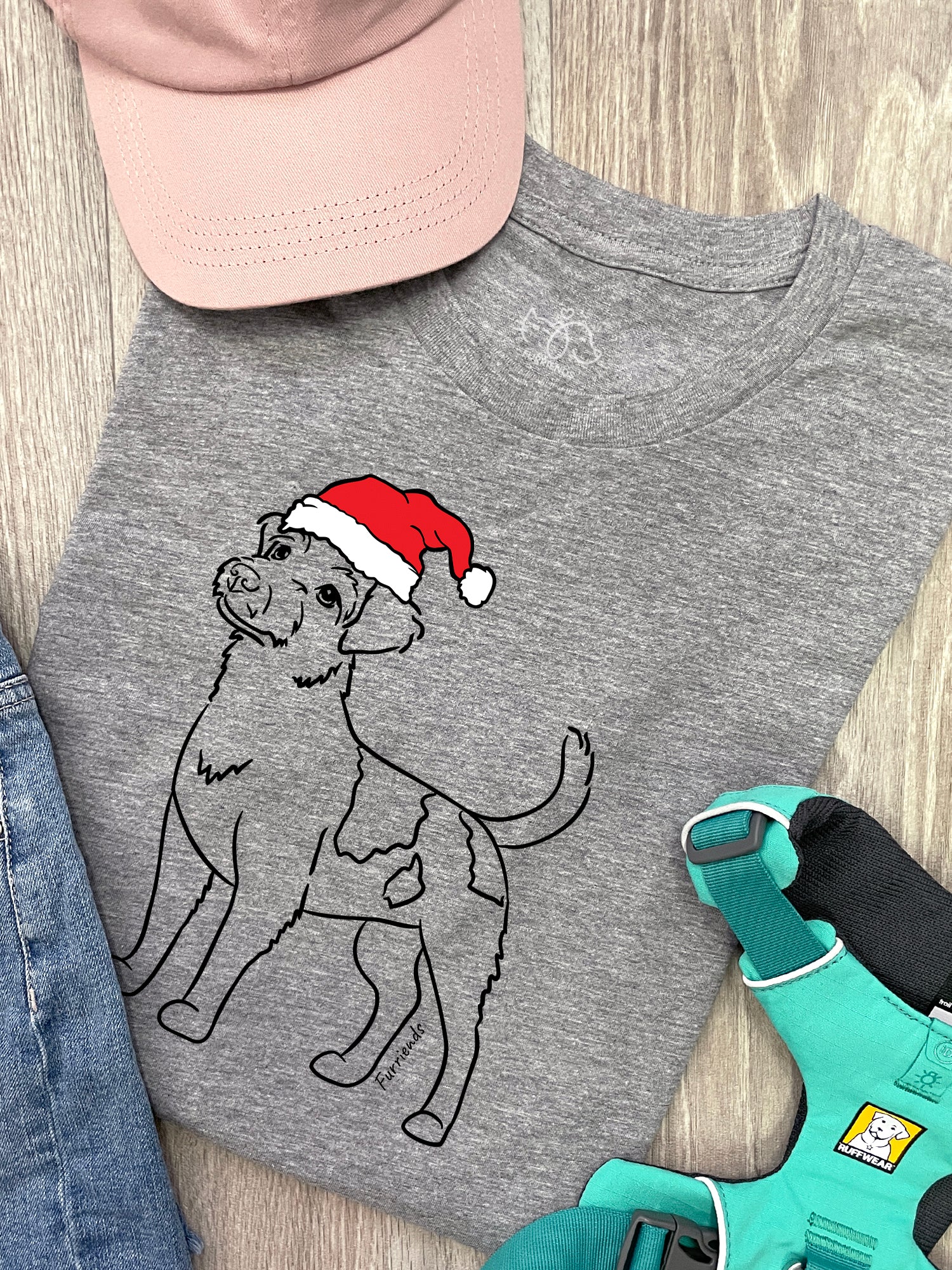 Jack Russell Terrier (Rough Coat) Christmas Edition Ava Women's Regular Fit Tee
