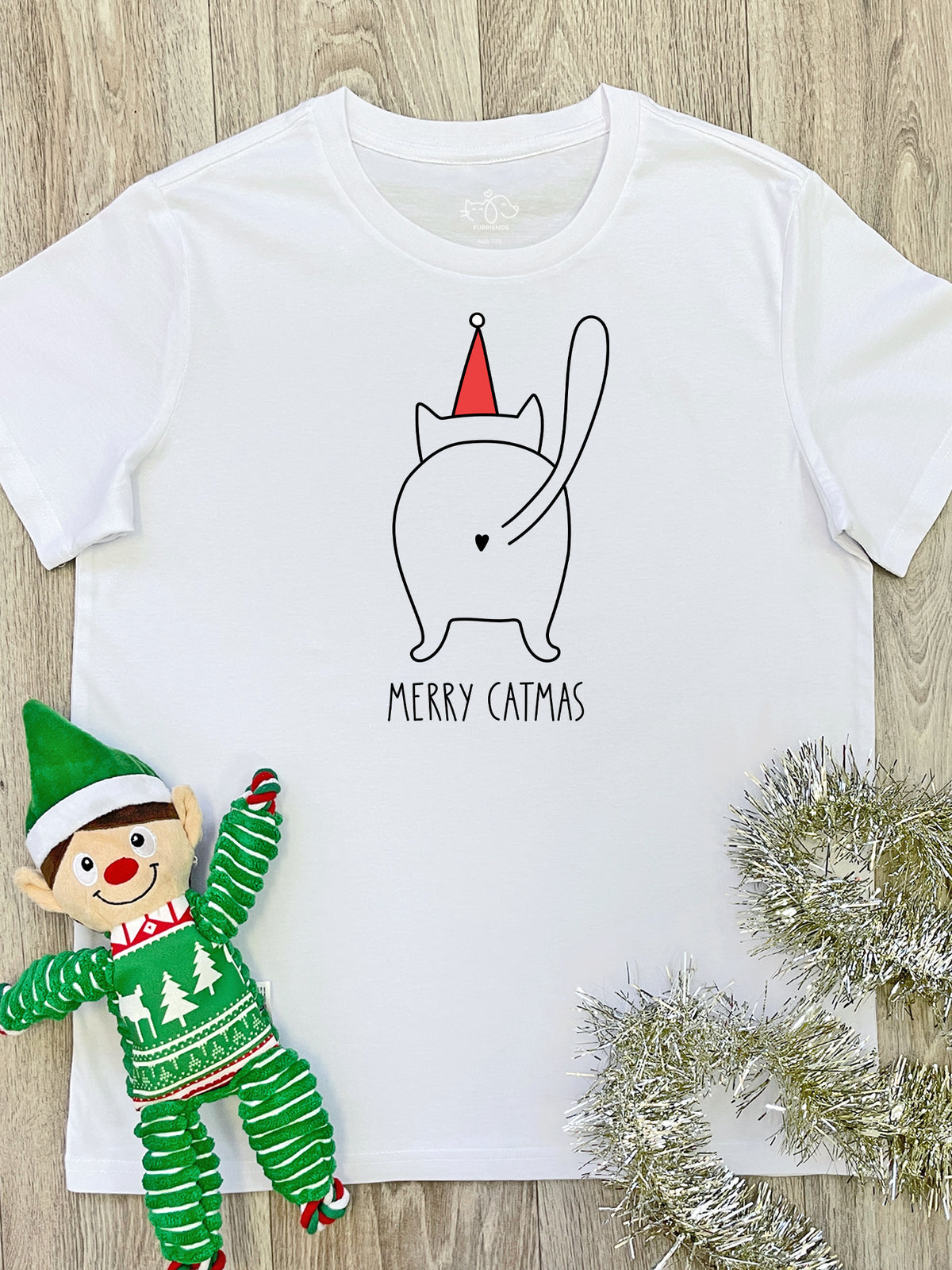 Catmas Greetings Ava Women&#39;s Regular Fit Tee