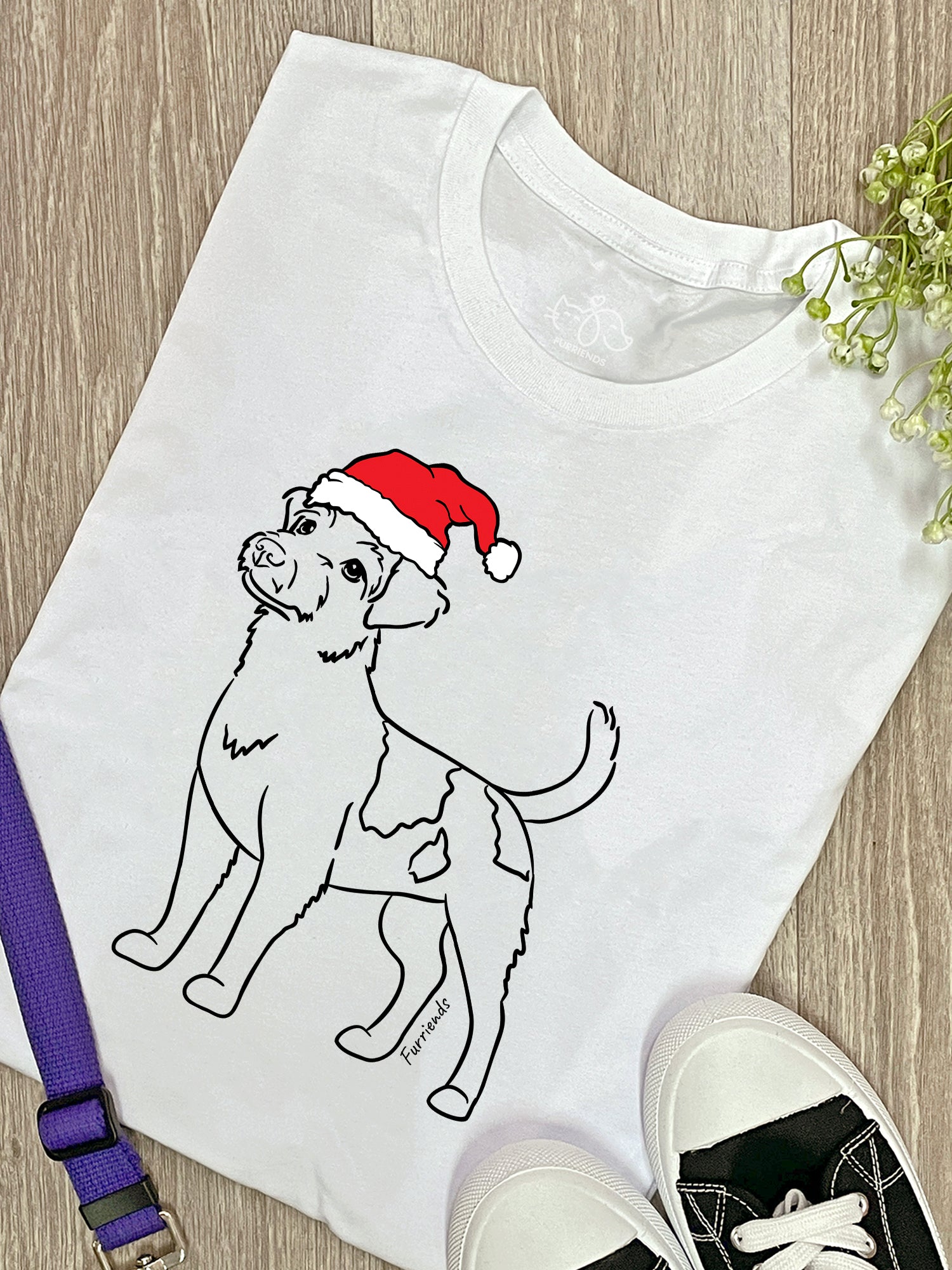 Jack Russell Terrier (Rough Coat) Christmas Edition Ava Women's Regular Fit Tee