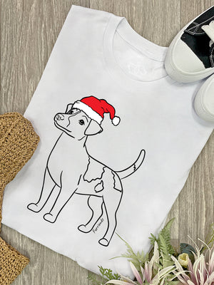 Jack Russell Terrier (Smooth Coat) Christmas Edition Ava Women's Regular Fit Tee