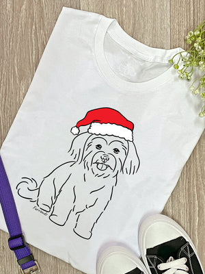 Maltese Terrier Christmas Edition Ava Women's Regular Fit Tee