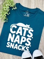 Cats. Naps. Snacks. Ava Women's Regular Fit Tee