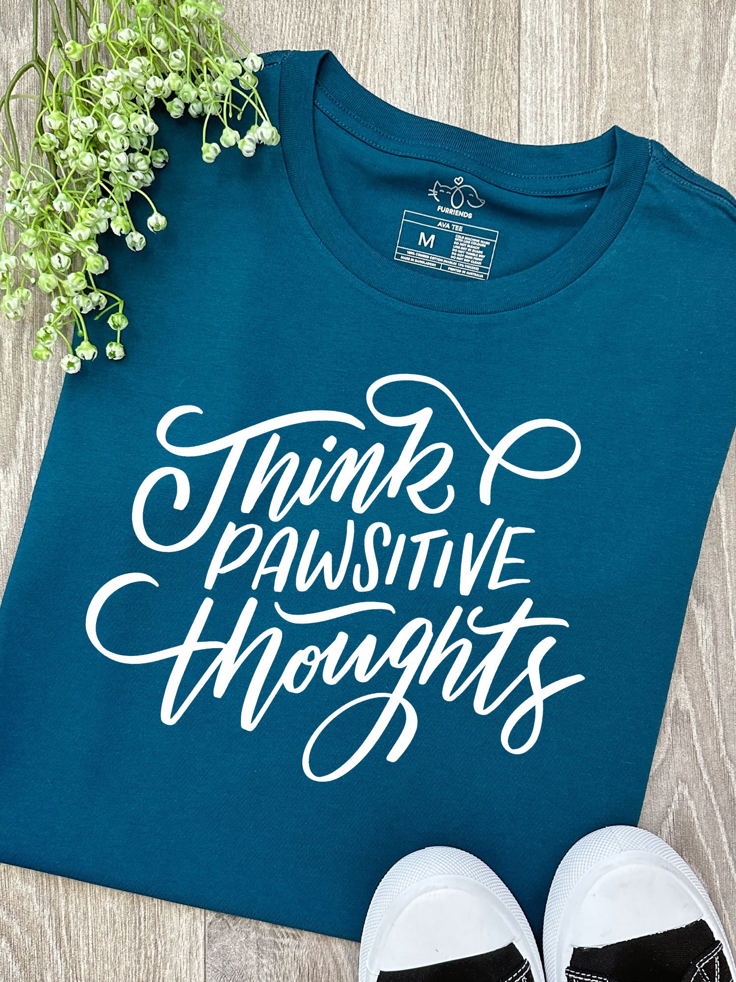 Think Pawsitive Thoughts Ava Women's Regular Fit Tee