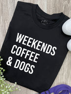 Weekends Coffee & Dogs Ava Women's Regular Fit Tee