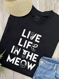 Live Life In The Meow Ava Women's Regular Fit Tee