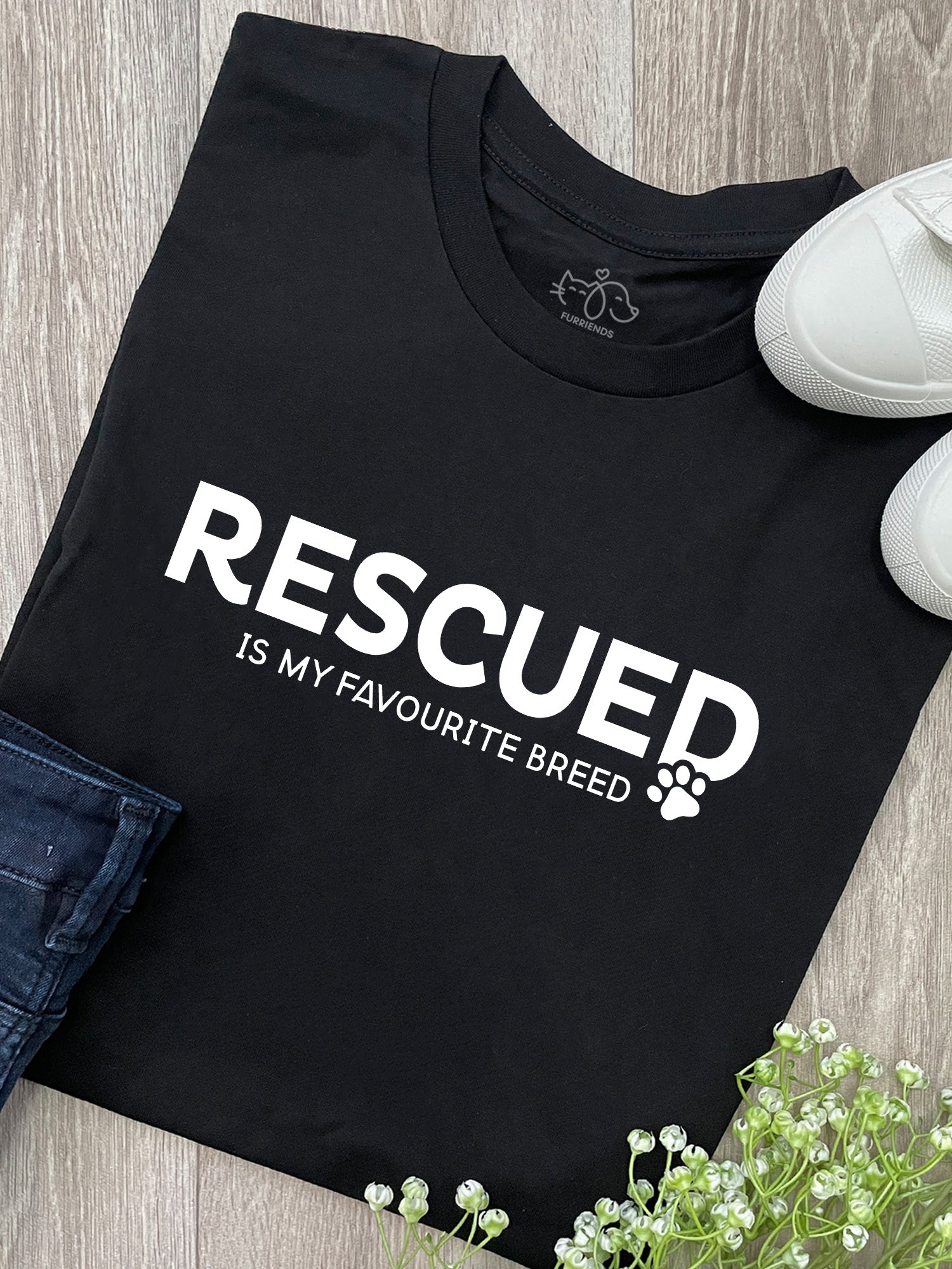 Rescued Is My Favourite Breed Ava Women's Regular Fit Tee