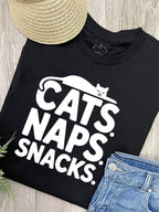 Cats. Naps. Snacks. Ava Women's Regular Fit Tee