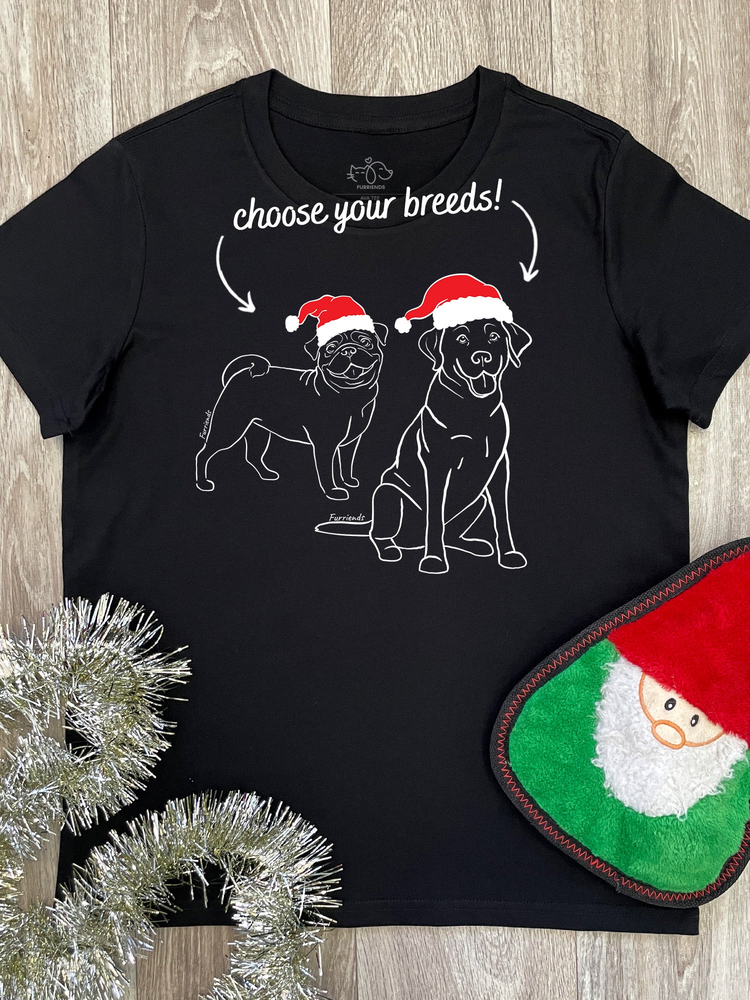 Christmas Edition Dual Breed Customisable Ava Women's Regular Fit Tee