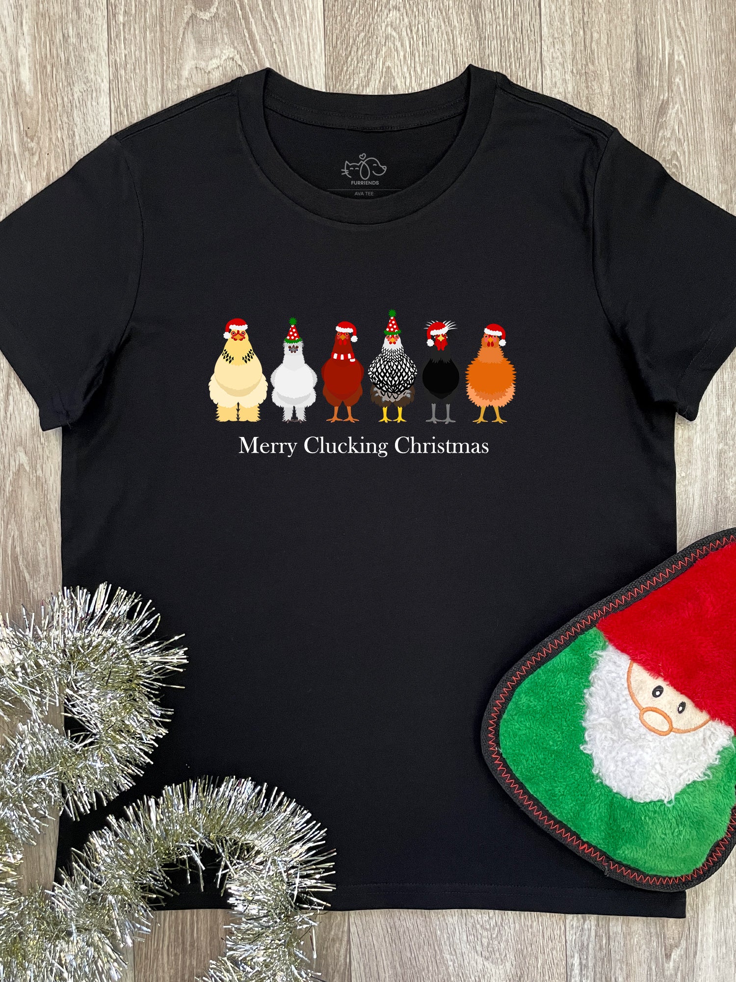 Merry Clucking Christmas Ava Women's Regular Fit Tee