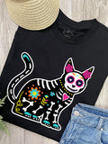 Sugar Skull Cat Ava Women's Regular Fit Tee