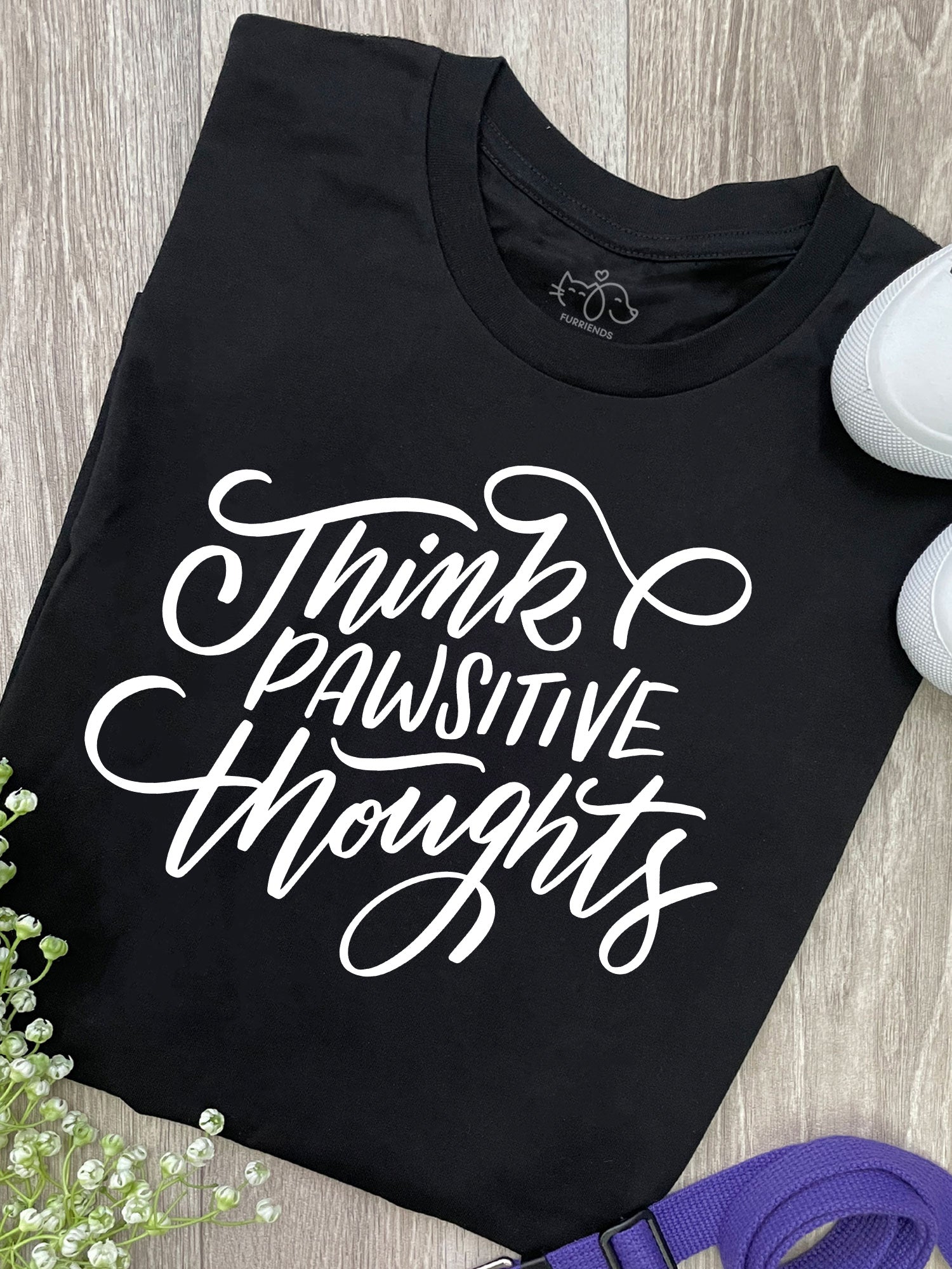 Think Pawsitive Thoughts Ava Women's Regular Fit Tee