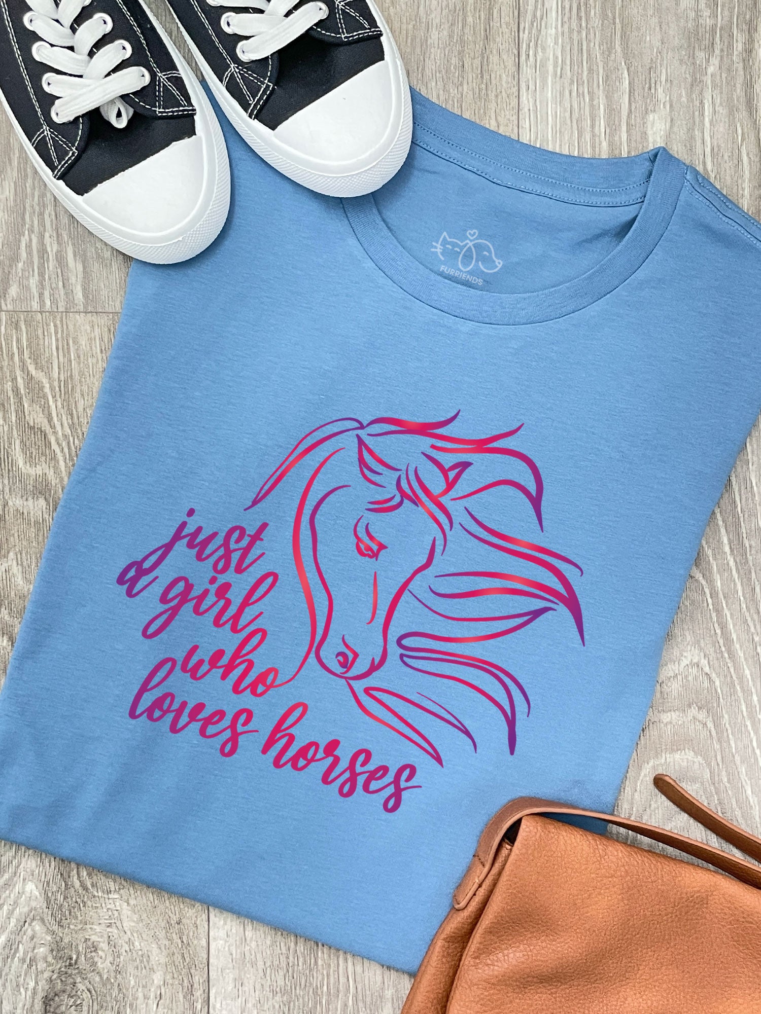 Just A Girl Who Loves Horses Ava Women's Regular Fit Tee