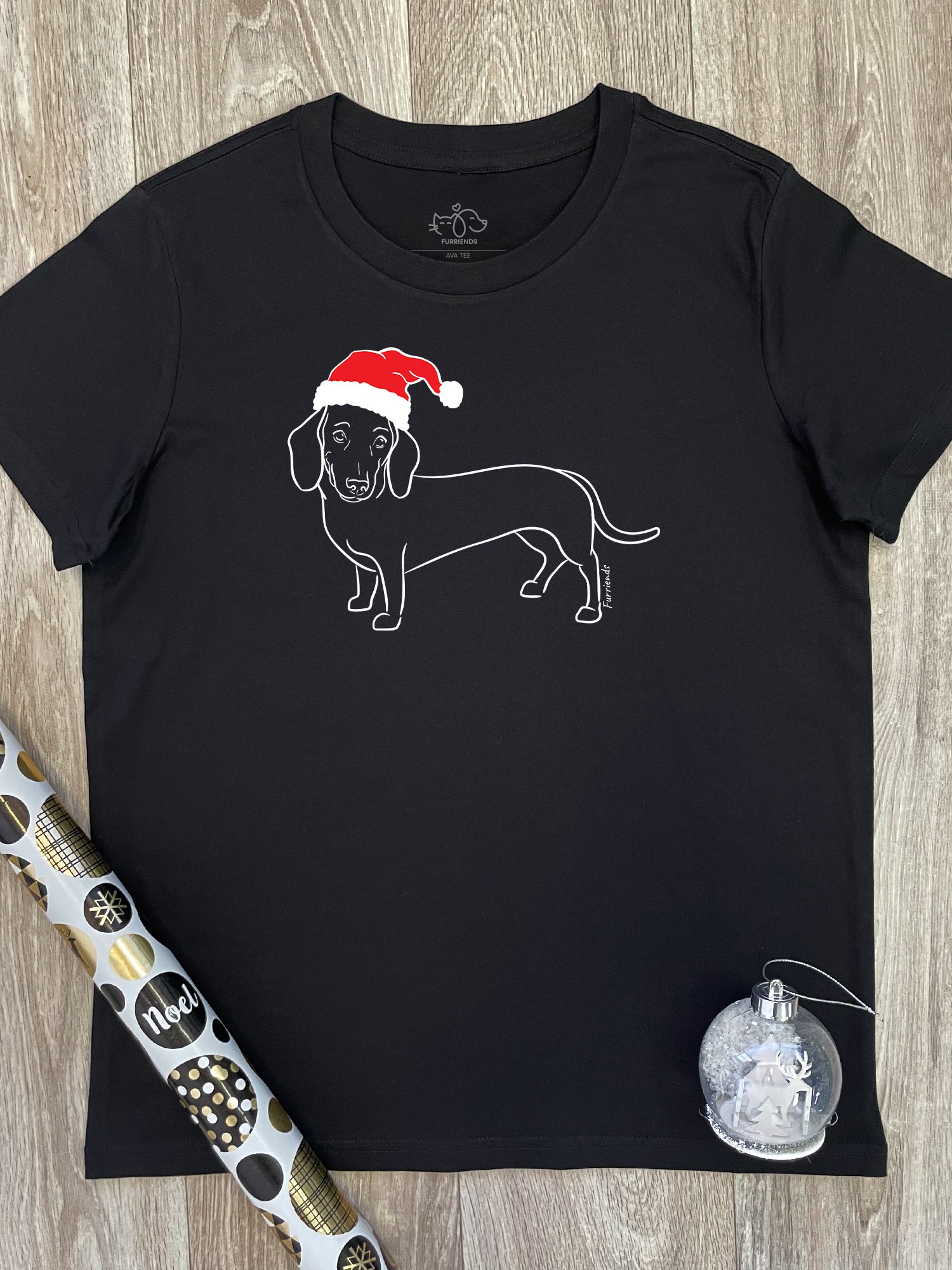 Dachshund christmas tree shirt sale