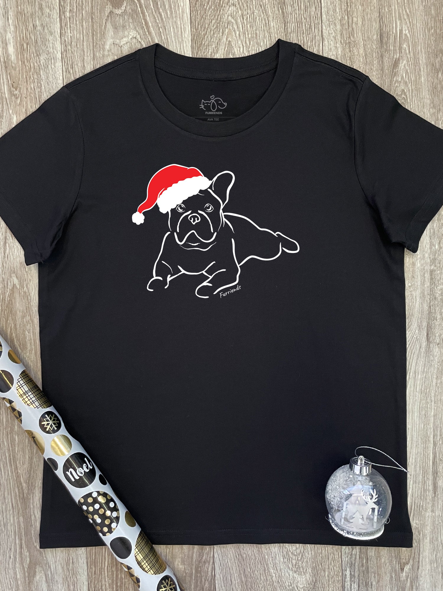 French Bulldog Christmas Edition Ava Women's Regular Fit Tee