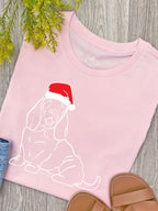 Basset Hound Christmas Edition Ava Women's Regular Fit Tee