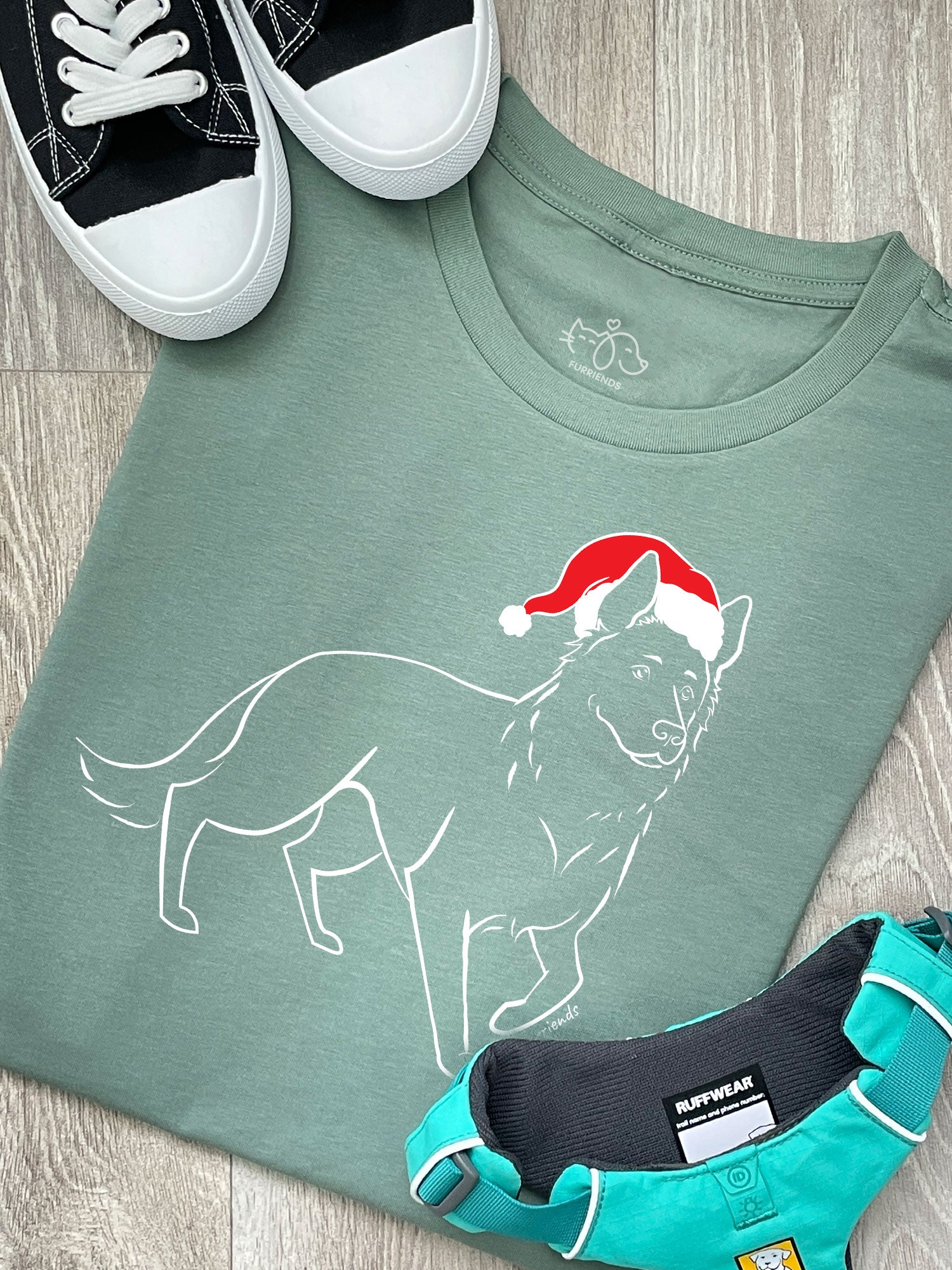German Shepherd Christmas Edition Ava Women's Regular Fit Tee