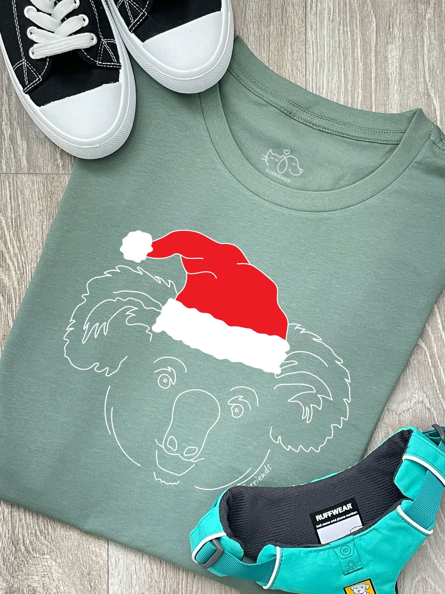 Koala Christmas Edition Ava Women's Regular Fit Tee (Size 2XL, SAGE) ***SALE***