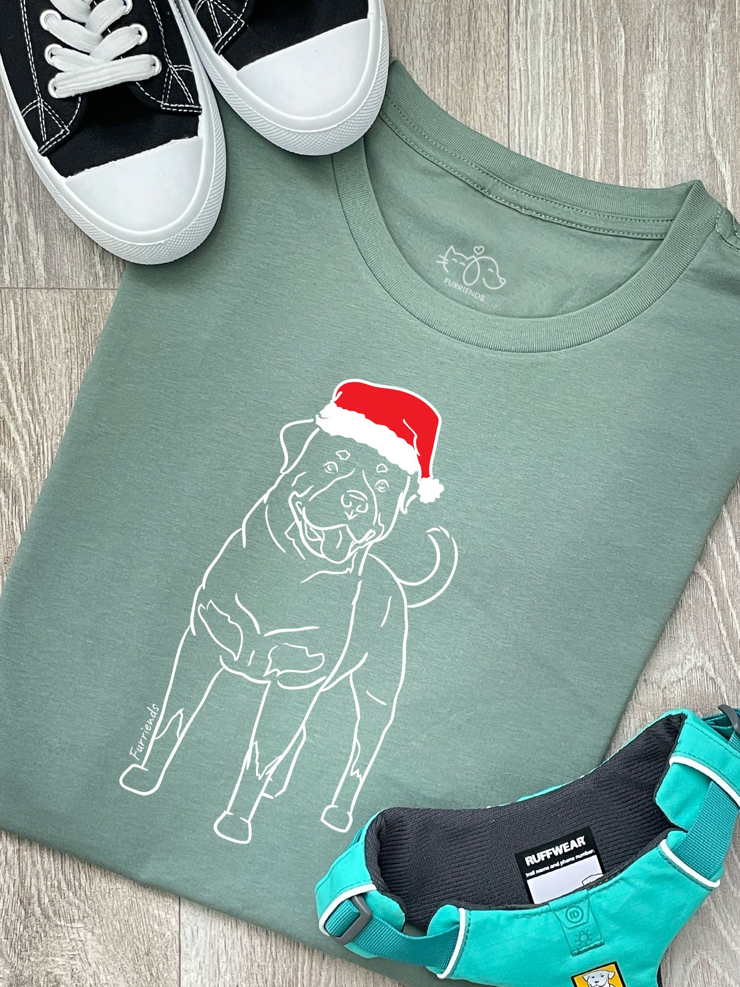 Rottweiler Christmas Edition Ava Women's Regular Fit Tee