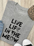 Live Life In The Meow Ava Women's Regular Fit Tee