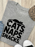 Cats. Naps. Snacks. Ava Women's Regular Fit Tee