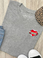 Dog Mother Heart Tattoo Ava Women's Regular Fit Tee