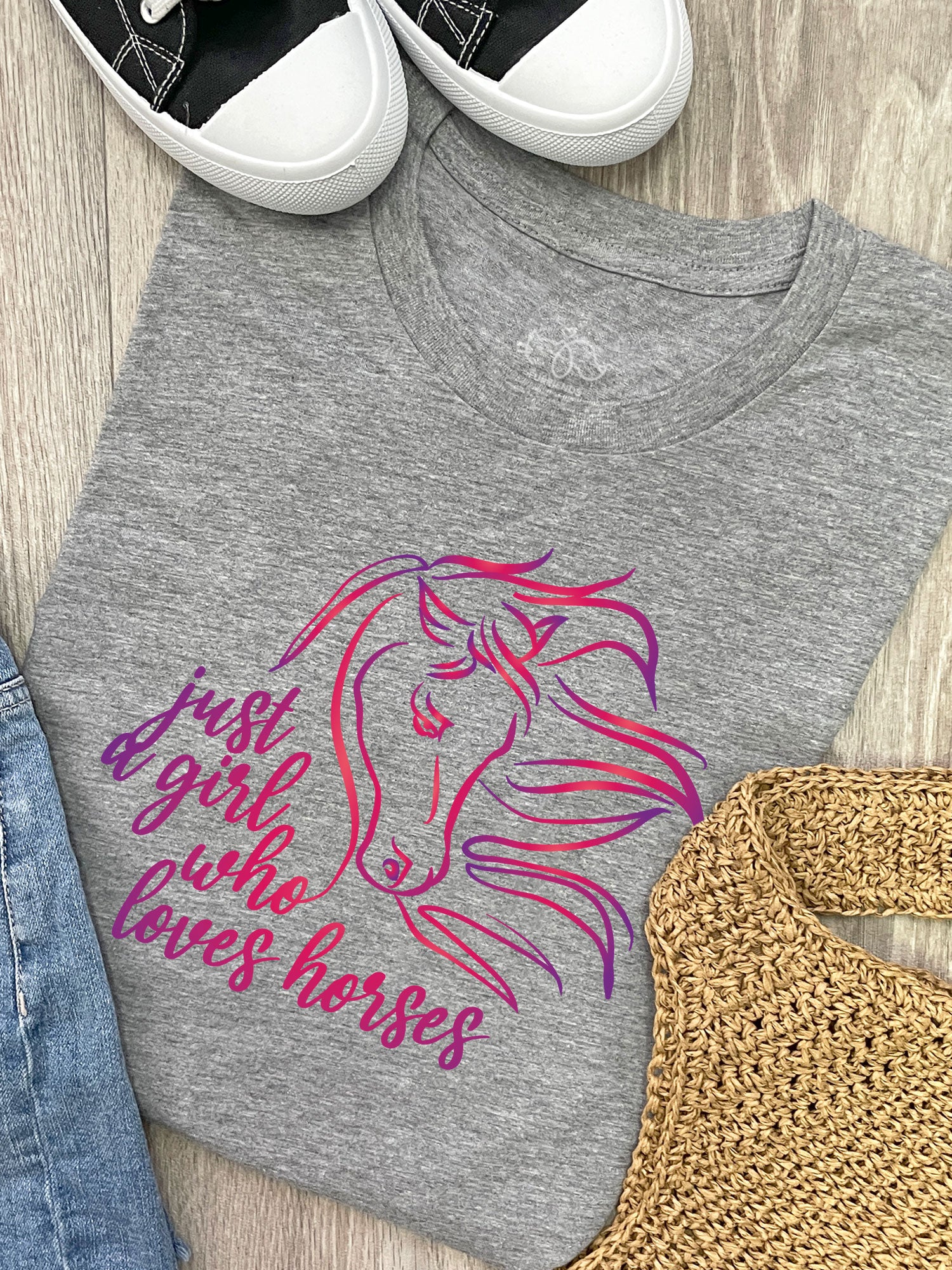 Just A Girl Who Loves Horses Ava Women's Regular Fit Tee