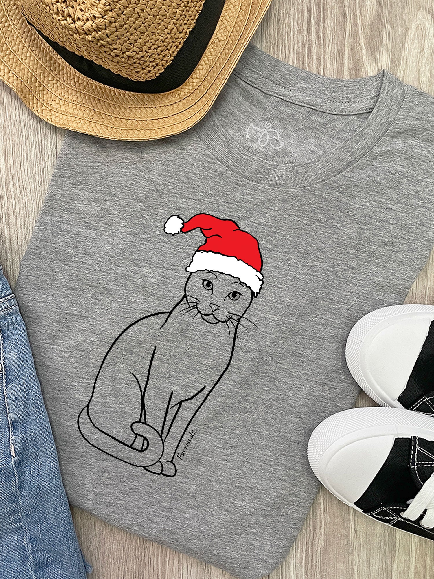 Russian Blue Christmas Edition Ava Women's Regular Fit Tee