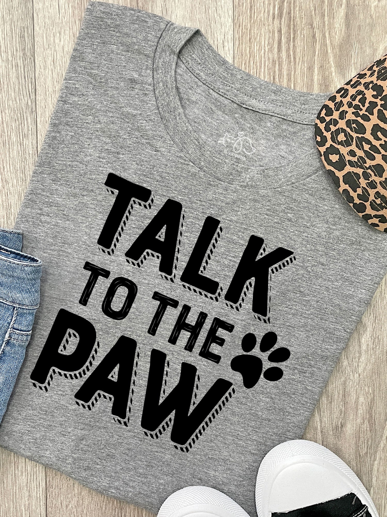Talk To The Paw Ava Women's Regular Fit Tee