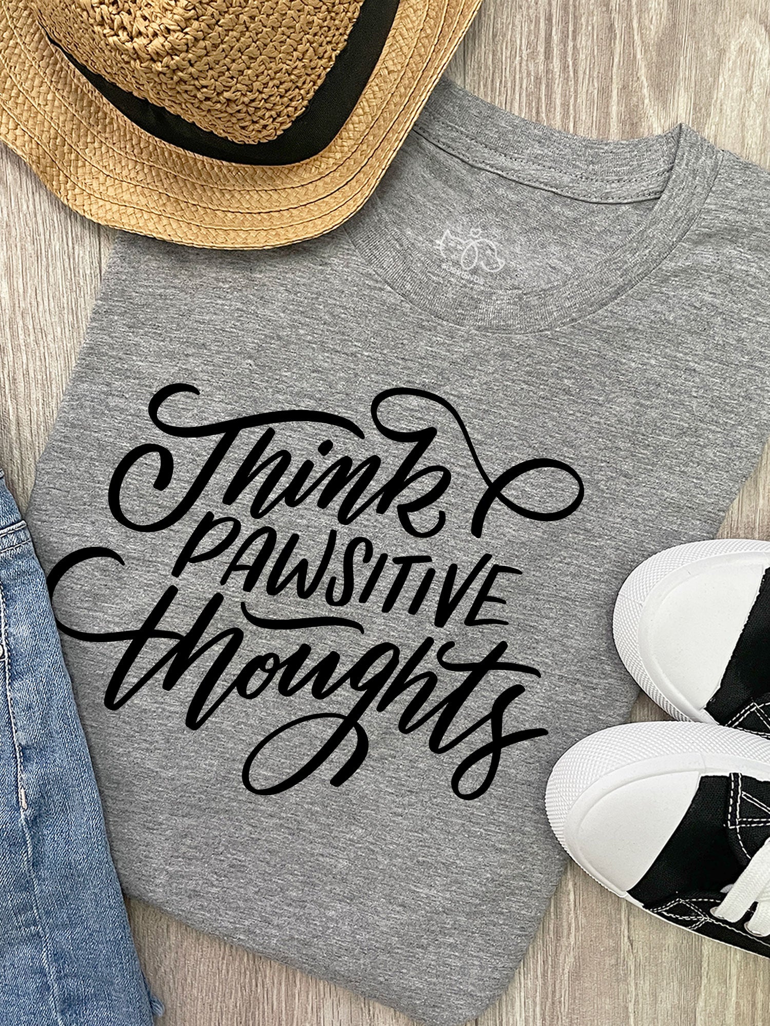Think Pawsitive Thoughts Ava Women's Regular Fit Tee