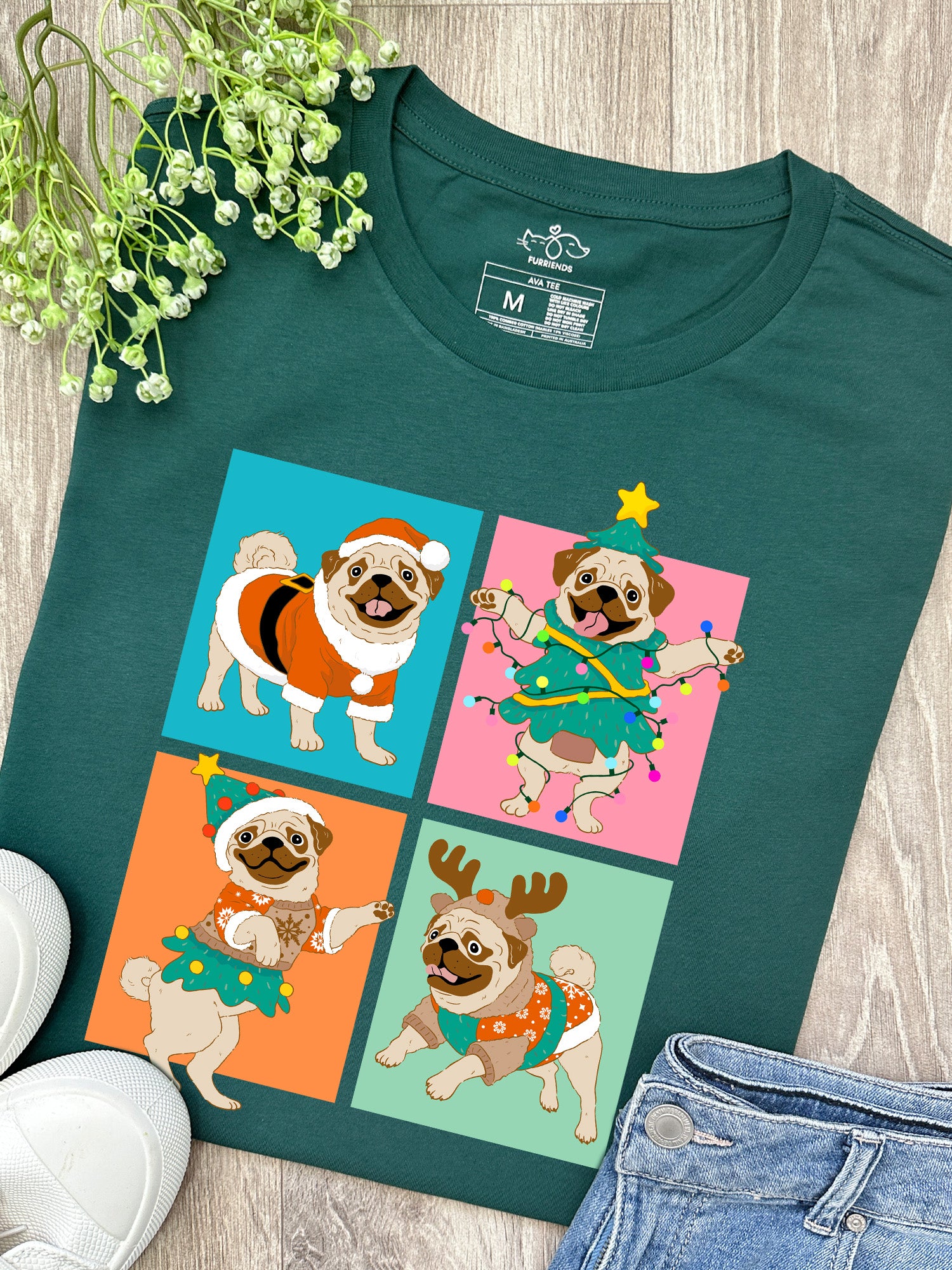 Pugmas Ava Women's Regular Fit Tee