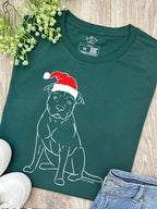 American Staffordshire Terrier Christmas Edition Ava Women's Regular Fit Tee