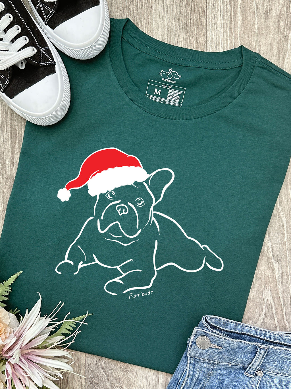 French Bulldog Christmas Edition Ava Women's Regular Fit Tee
