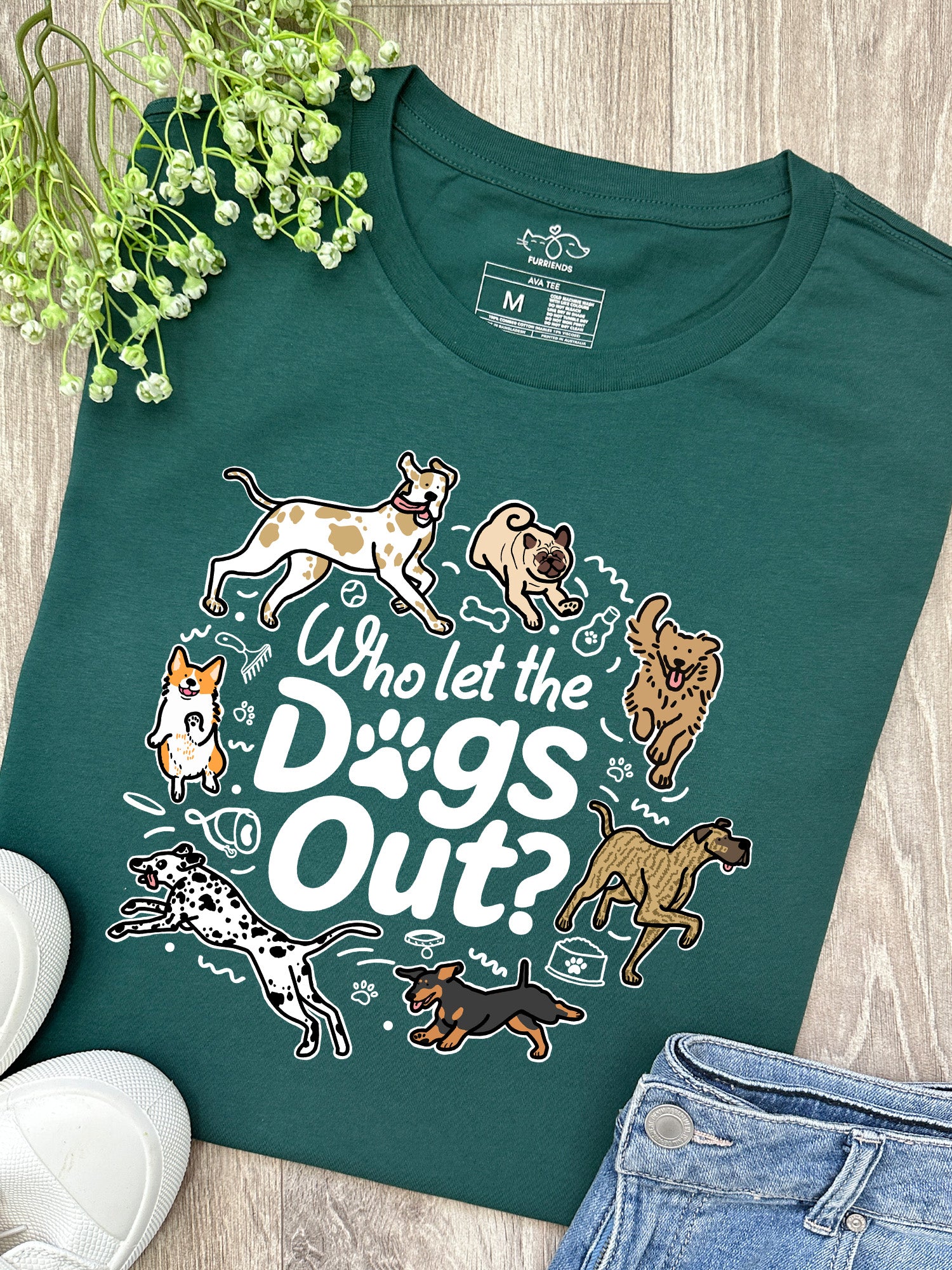 Who Let The Dogs Out? Ava Women's Regular Fit Tee