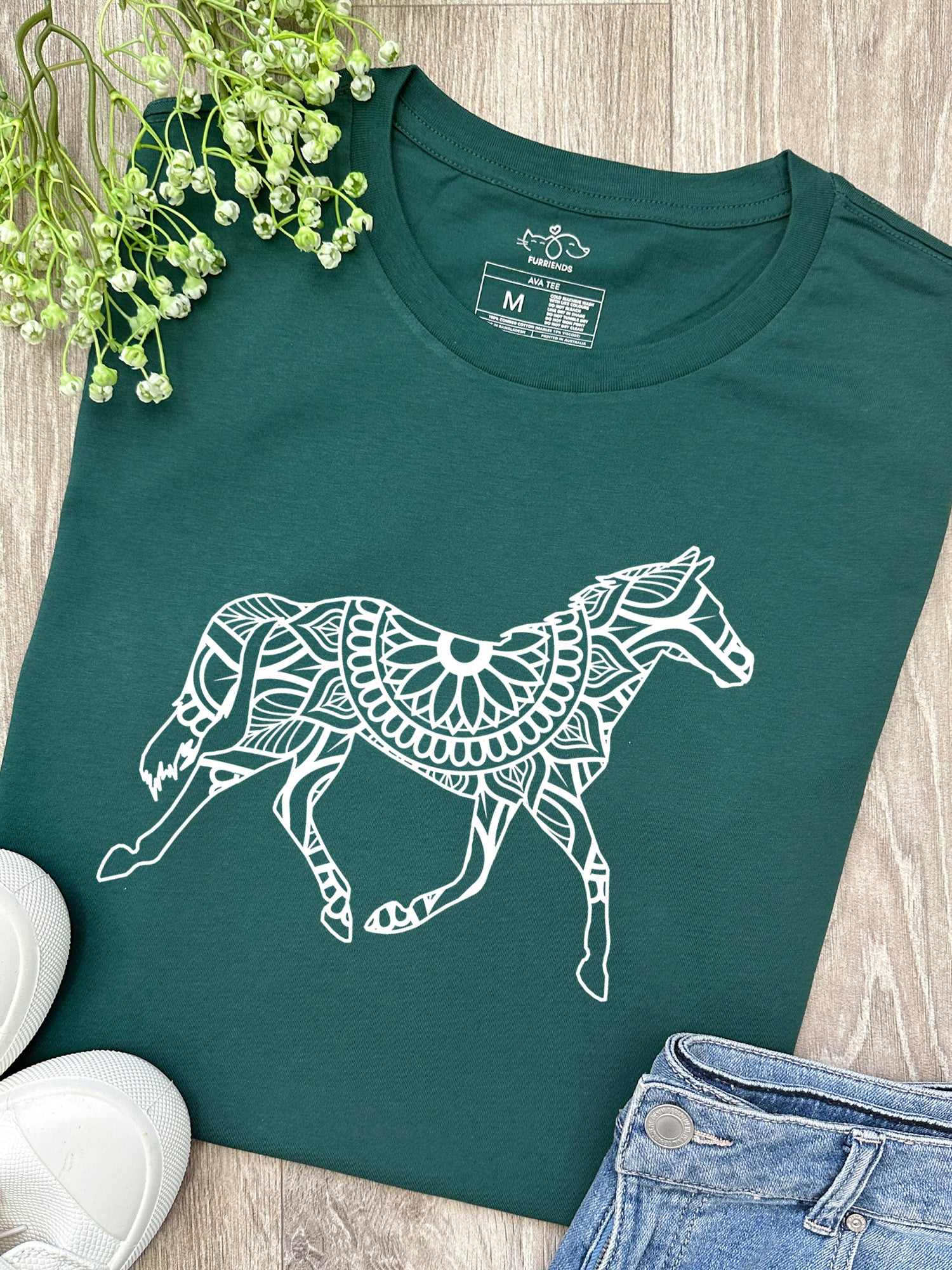 Horse Mandala Ava Women's Regular Fit Tee
