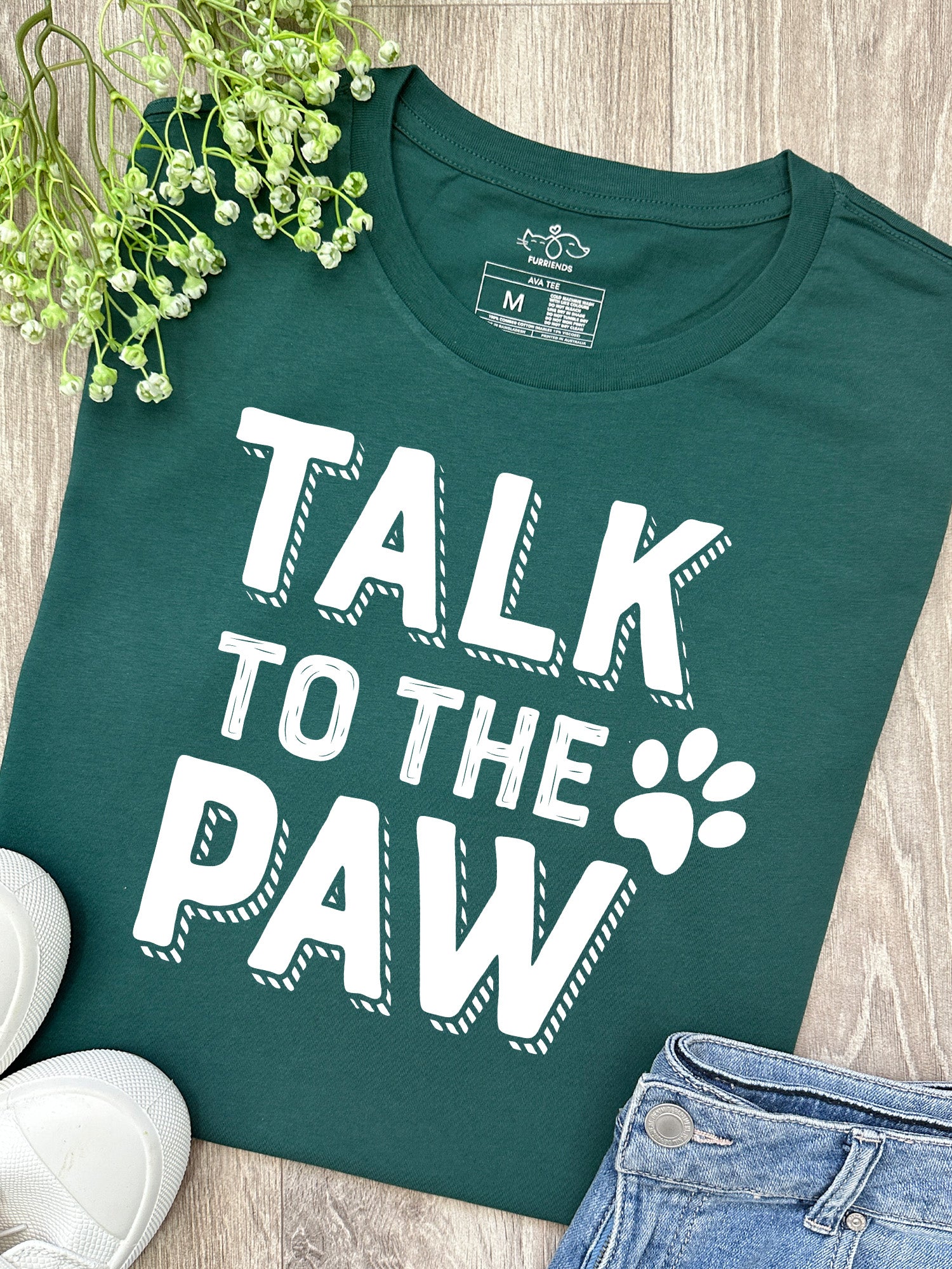 Talk To The Paw Ava Women's Regular Fit Tee