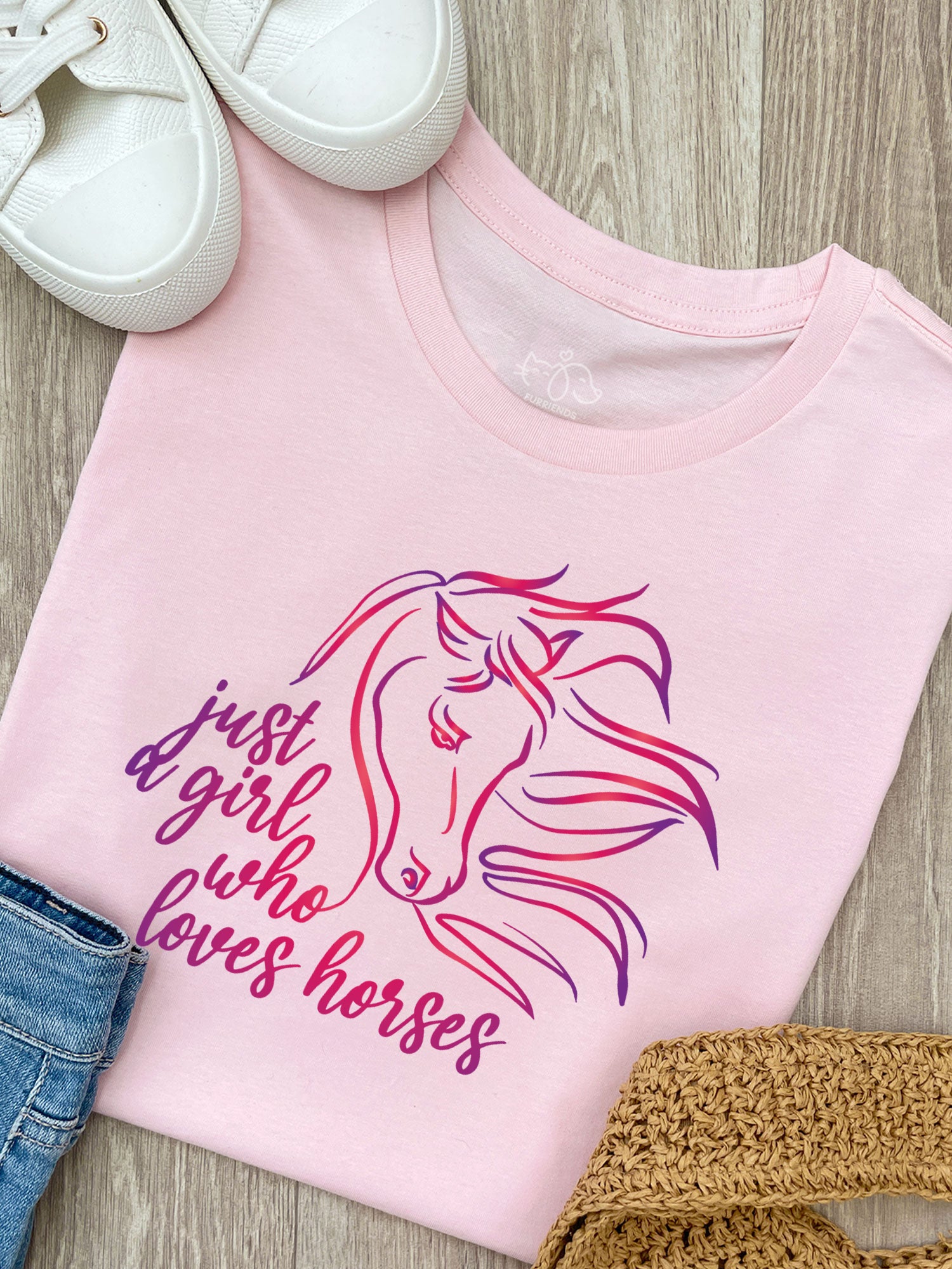 Just A Girl Who Loves Horses Ava Women's Regular Fit Tee